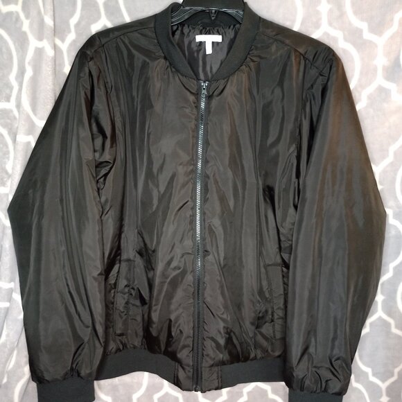 Maurices Womens Size 1X Black Jacket Zips, Pockets - Picture 1 of 10